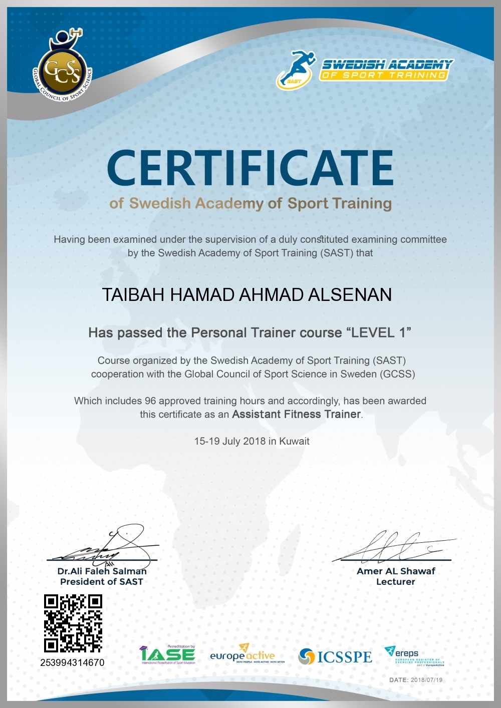 TAIBAH HAMAD AHMAD ALSENAN